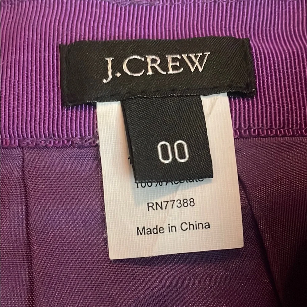 J. Crew Silk Purple Bubble Mini Skirt Cocktail